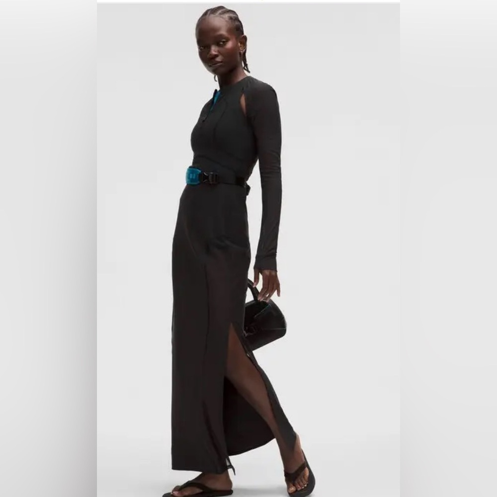 LULULEMON Mesh Cutout Long-Sleeve Dress Slnsh Collection
